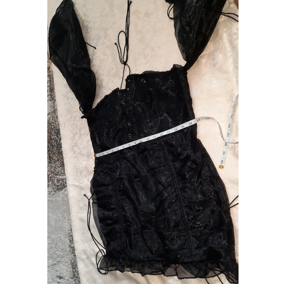 Satin Mini Dress - Picture 4 of 6